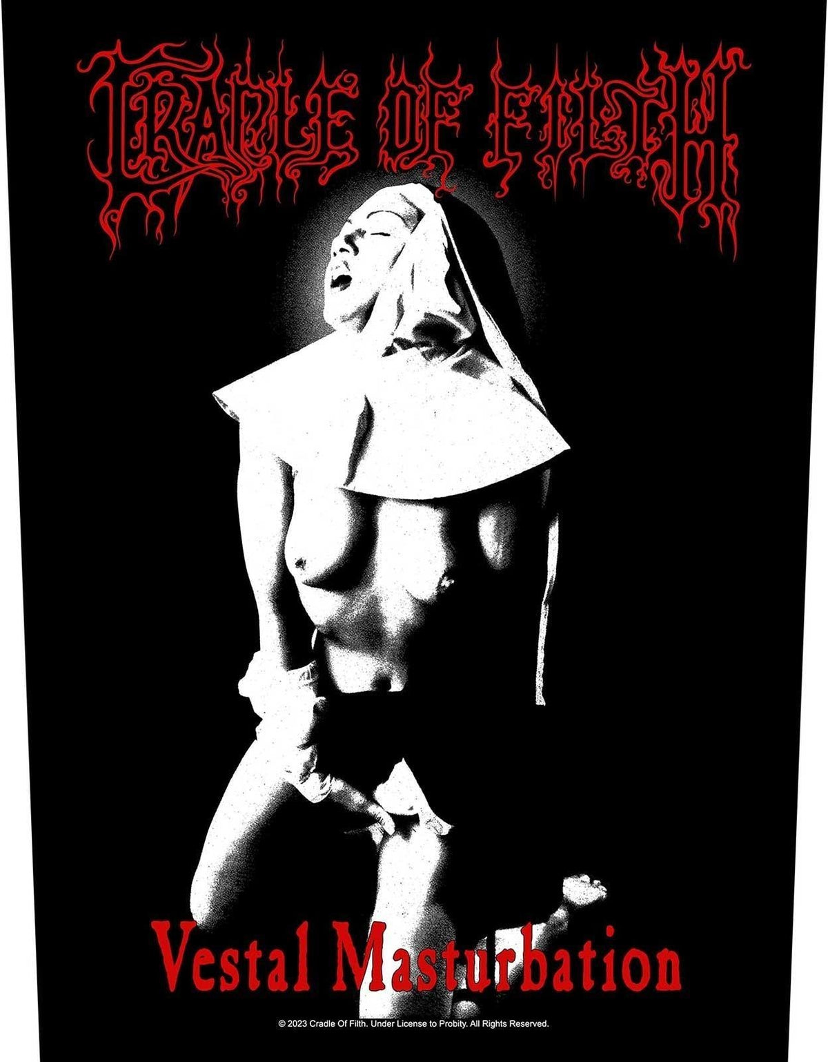 Cradle Of Filth - Cradle Of Filth Back Patch: Vestal Masturbation