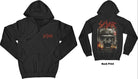 Slayer: Zipped Etched Skull (Back Print) (Felpa Con Cappuccio Unisex Tg. 3XL)