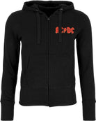 Ac/Dc: Logo Zipped (Back Print) (Felpa Con Cappuccio Donna Tg. XL)