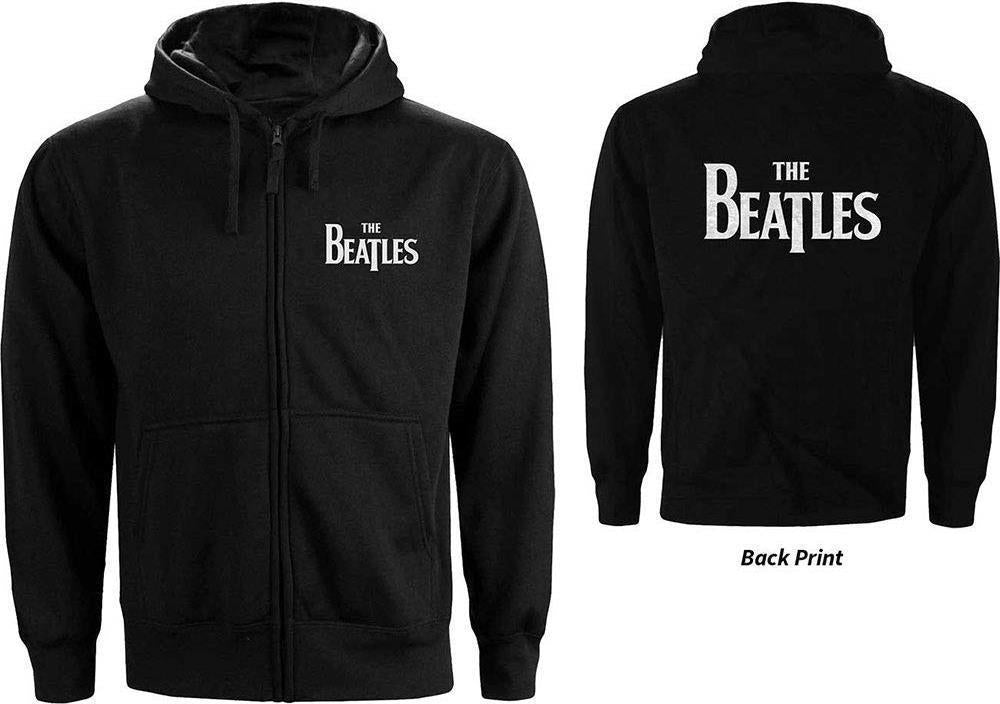 Beatles (The): Drop T Logo (Back Print) (Felpa Con Cappuccio Donna Tg. 2XL)