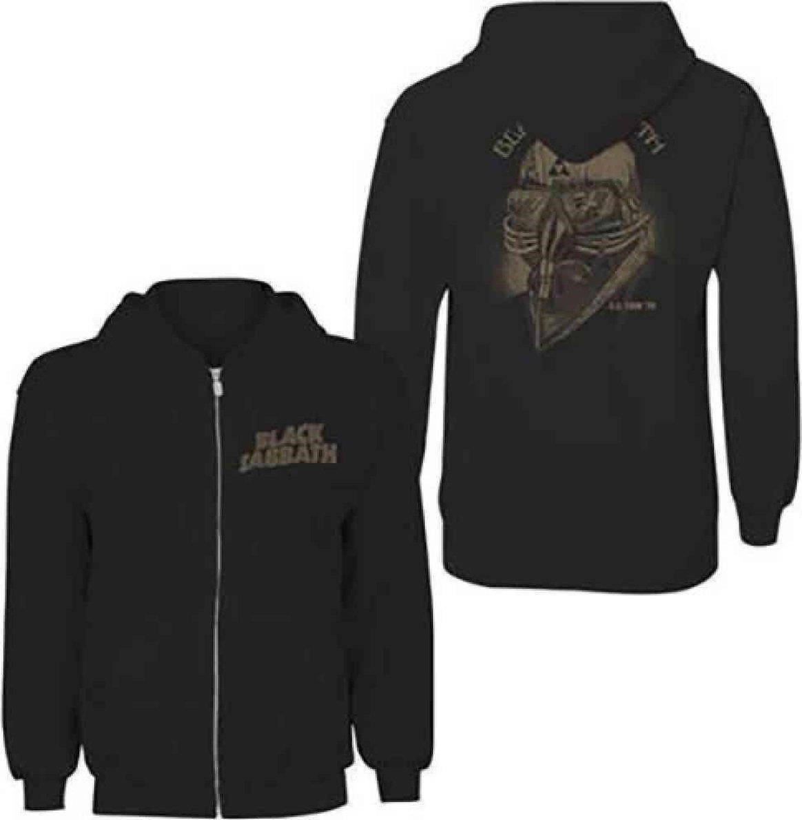 Black Sabbath: Tour 1978 Zipped (Back Print) (Felpa Con Cappuccio Donna Tg. XL)