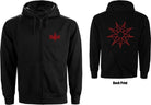 Slipknot: Rock Off - 9 Point Star Back Print (Felpa Con Cappuccio Donna Tg. S)