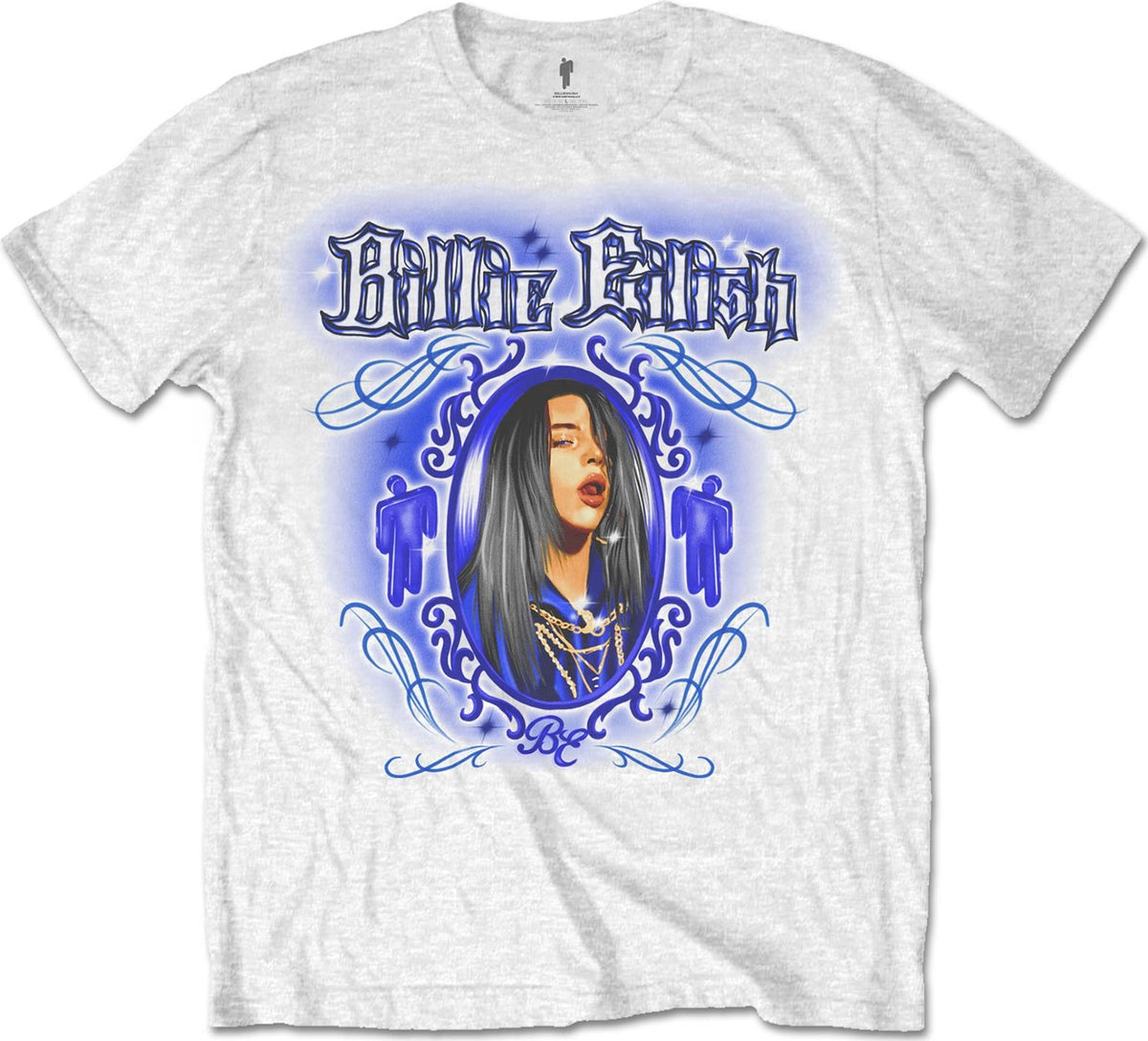 Billie Eilish: Rock Off - Airbrush (T-Shirt Unisex Tg. L)