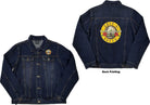 Guns N Roses: Classic Logo Denim Jacket (Back Print) (Giacca Unisex Tg. M)