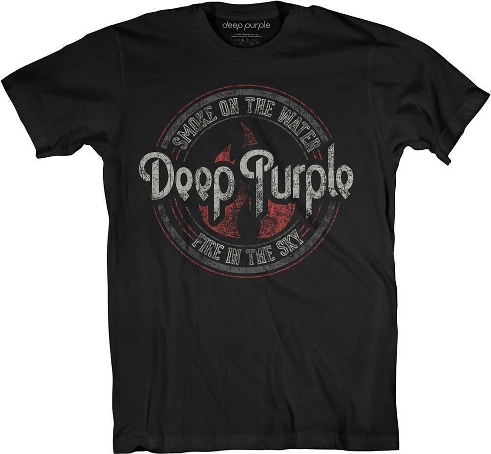 Deep Purple: Smoke Circle (T-Shirt Unisex Tg. M)