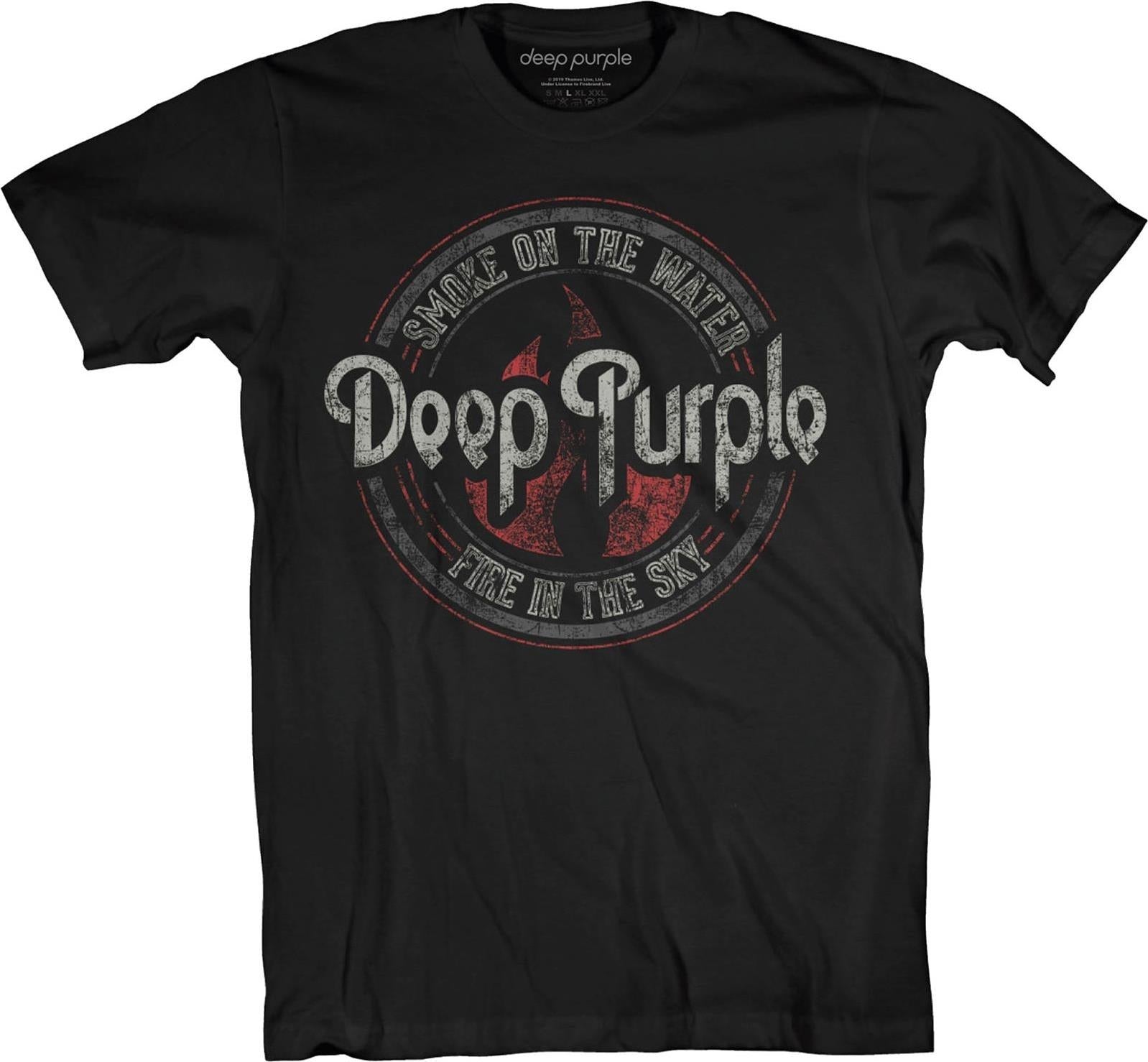 Deep Purple: Smoke Circle (T-Shirt Unisex Tg. L)