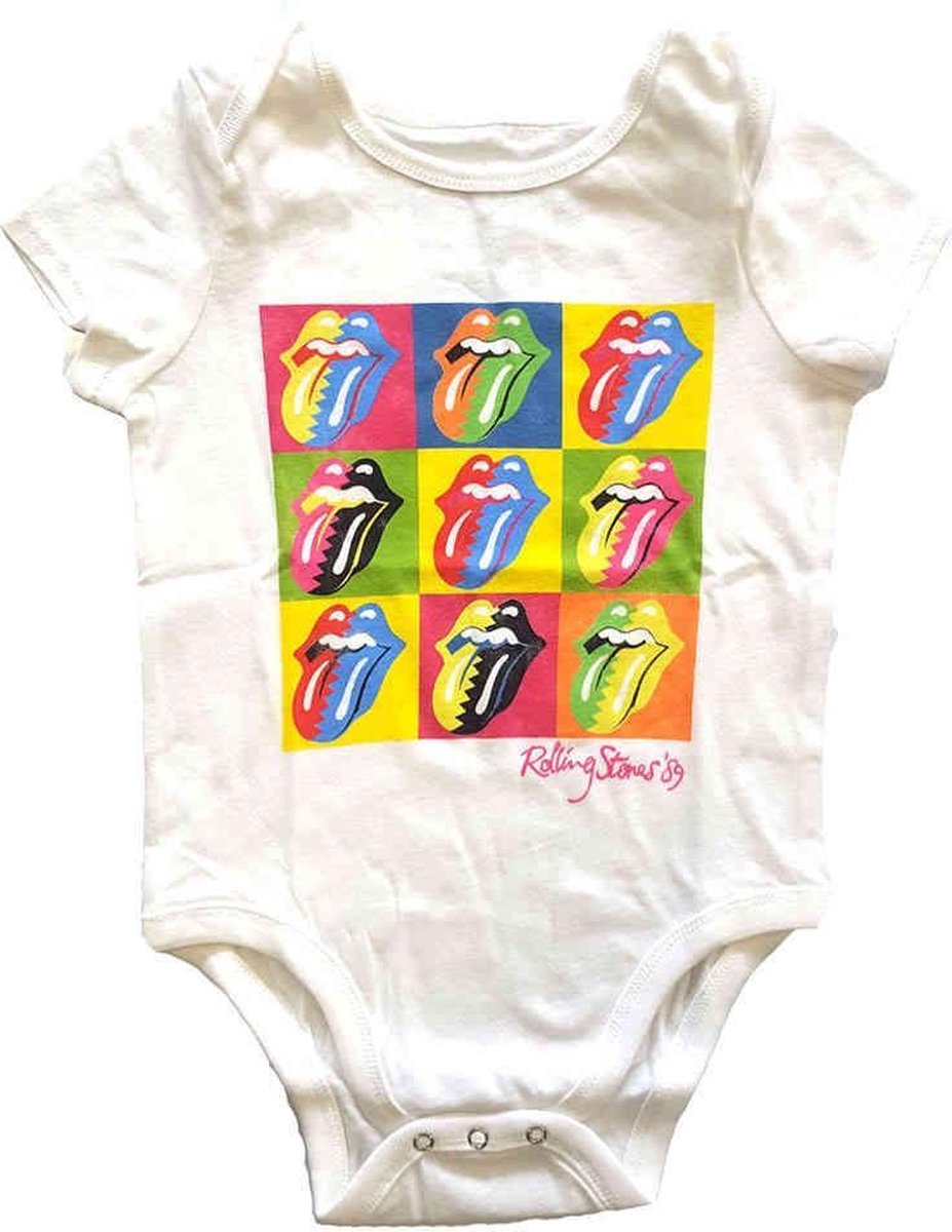 Rolling Stones (The): Rock Off - Two-Tone Tongues Kids Baby Grow (Body Bambino 18 Mesi)