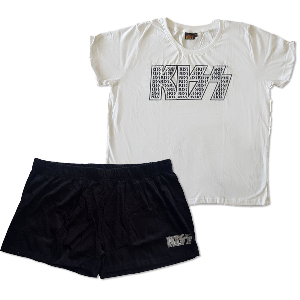 Kiss: Rock Off - Logo Infill (Pigiama Estivo Donna Tg. XL)