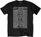 Joy Division: Unknown Pleasures White On Black (T-Shirt Unisex Tg. S)