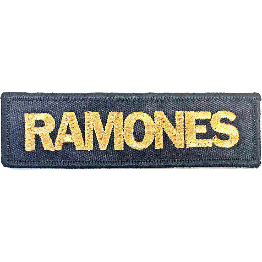 Ramones: Gold Logo Standard Patch (Toppa)