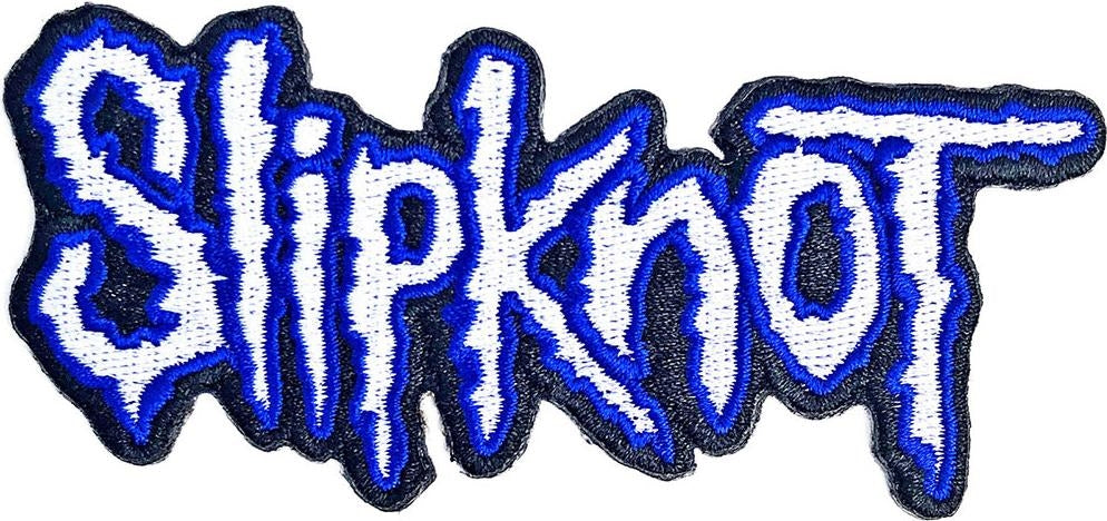 Slipknot: Cut-Out Logo Blue Border Standard Patch (Toppa)