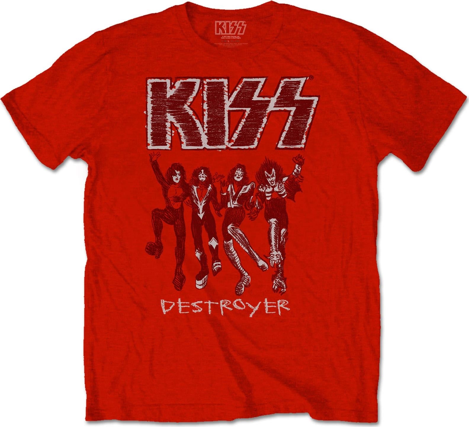 Kiss: Destroyer Sketch (T-Shirt Unisex Tg. L)