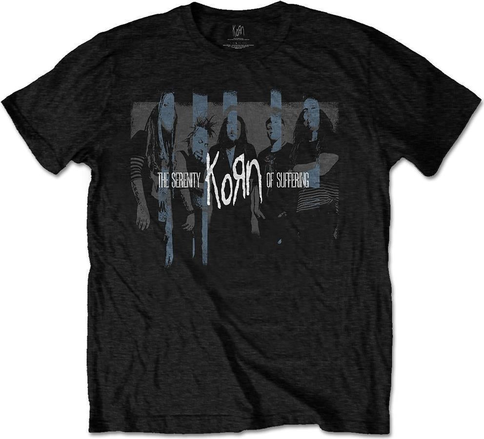 Korn: Rock Off - Block Photo (T-Shirt Unisex Tg. L)