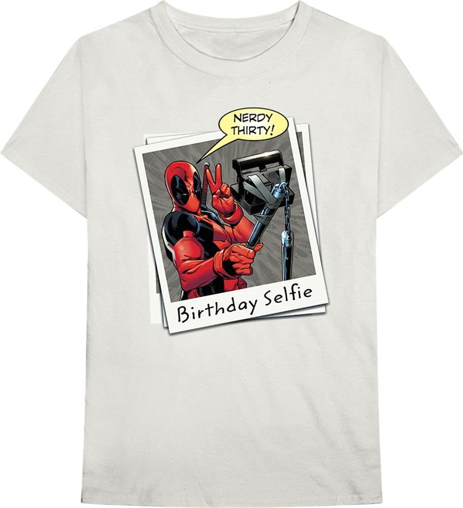 Marvel: Deadpool Birthday Selfie (T-Shirt Unisex Tg. L)