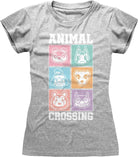 Nintendo: Animal Crossing - Pastel Square (Fitted) (T-Shirt Donna Tg. M)