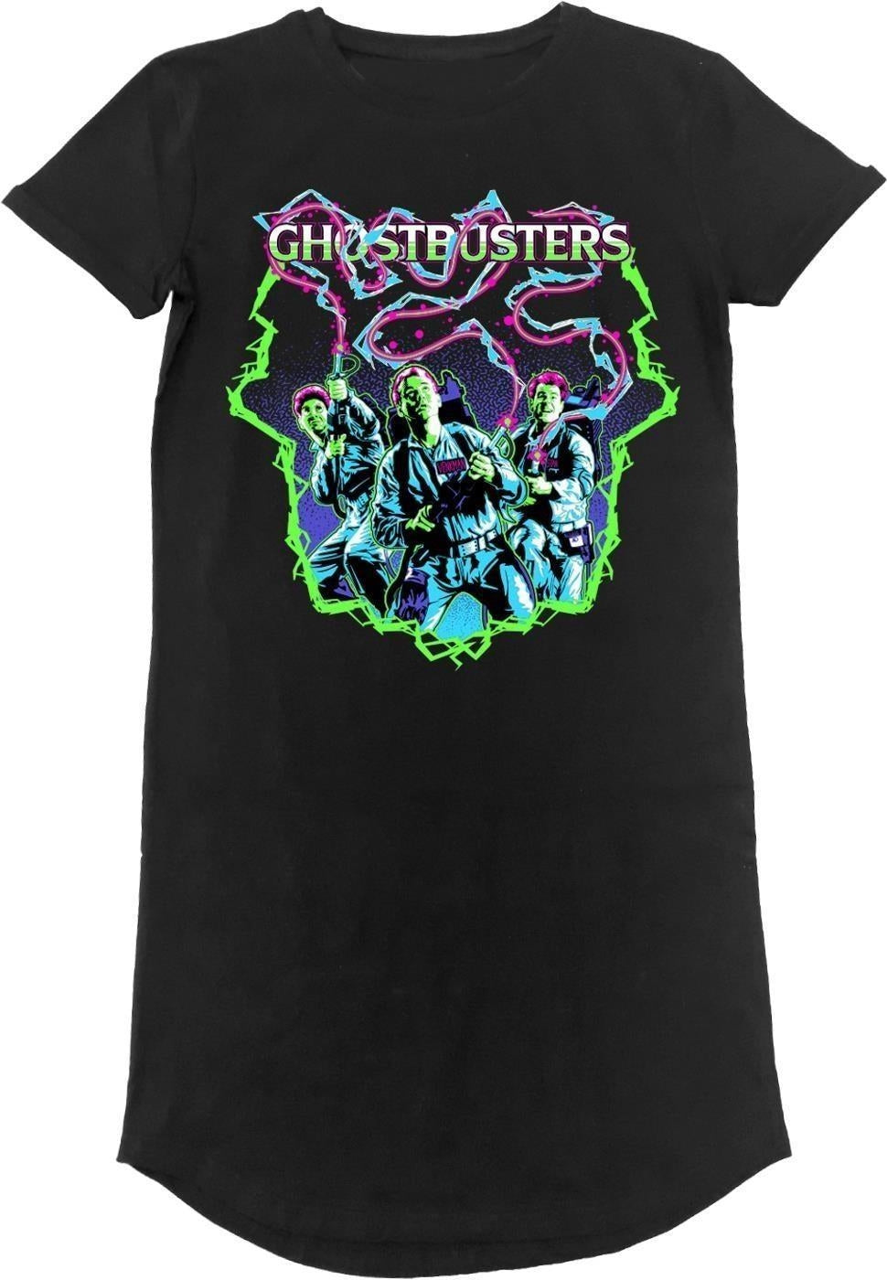 Ghostbusters: Arcade Neon (T-Shirt Dress Donna Tg. 2XL)