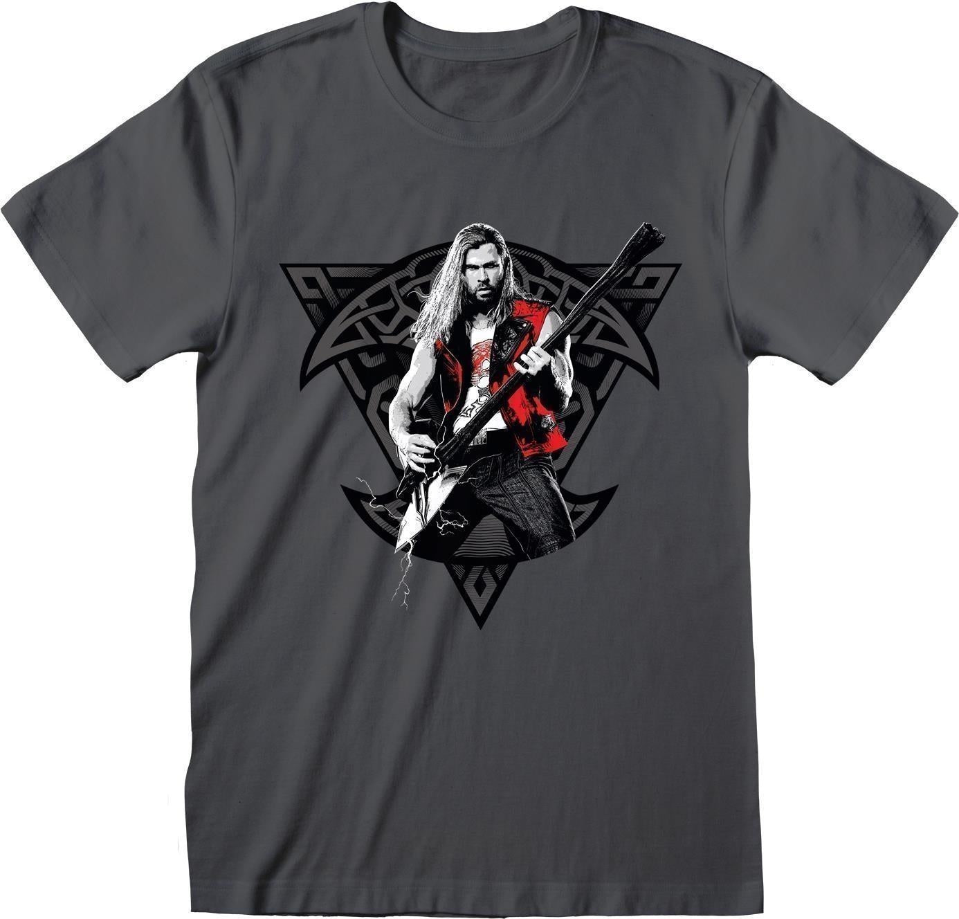 Marvel: Thor Love And Thunder Thor Rock Heather Grey (T-Shirt Unisex Tg. L)