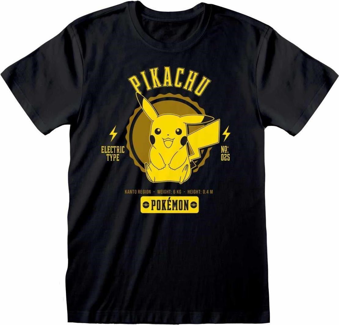 Pokemon: Collegiate Pikachu (T-Shirt Unisex Tg. S)