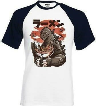 Ilustrata Studio: Pyramid - Kaijus Ramen (Baseball Shirt Unisex Tg. M)