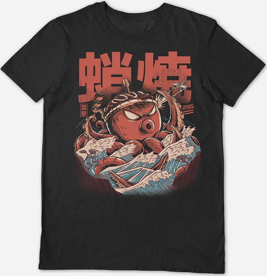 Ilustrata Studio: Takoyaky Attack Black (T-Shirt Unisex Tg. M)