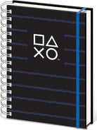 Playstation: Pyramid - Pinstripe Dark (A5 Wiro Notebook / Quaderno)