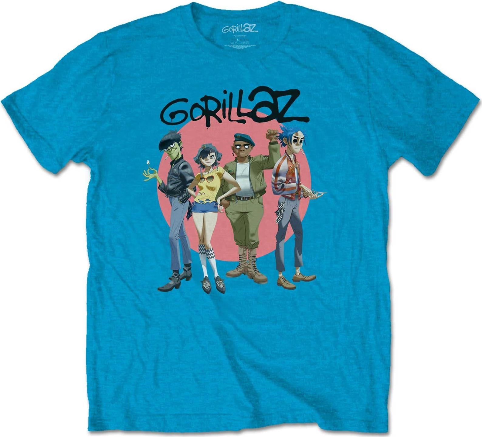 Gorillaz: Group Circle Rise (T-Shirt Unisex Tg. M)