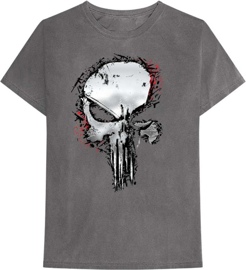 Marvel: Rock Off - Punisher Metallic Skull (T-Shirt Unisex Tg. XL)