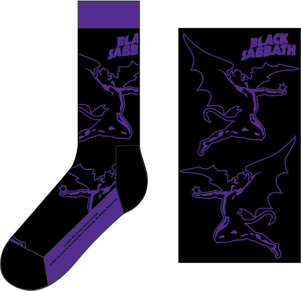 Black Sabbath: Logo & Demon (Calzini Unisex Uk Size 7 - 11)