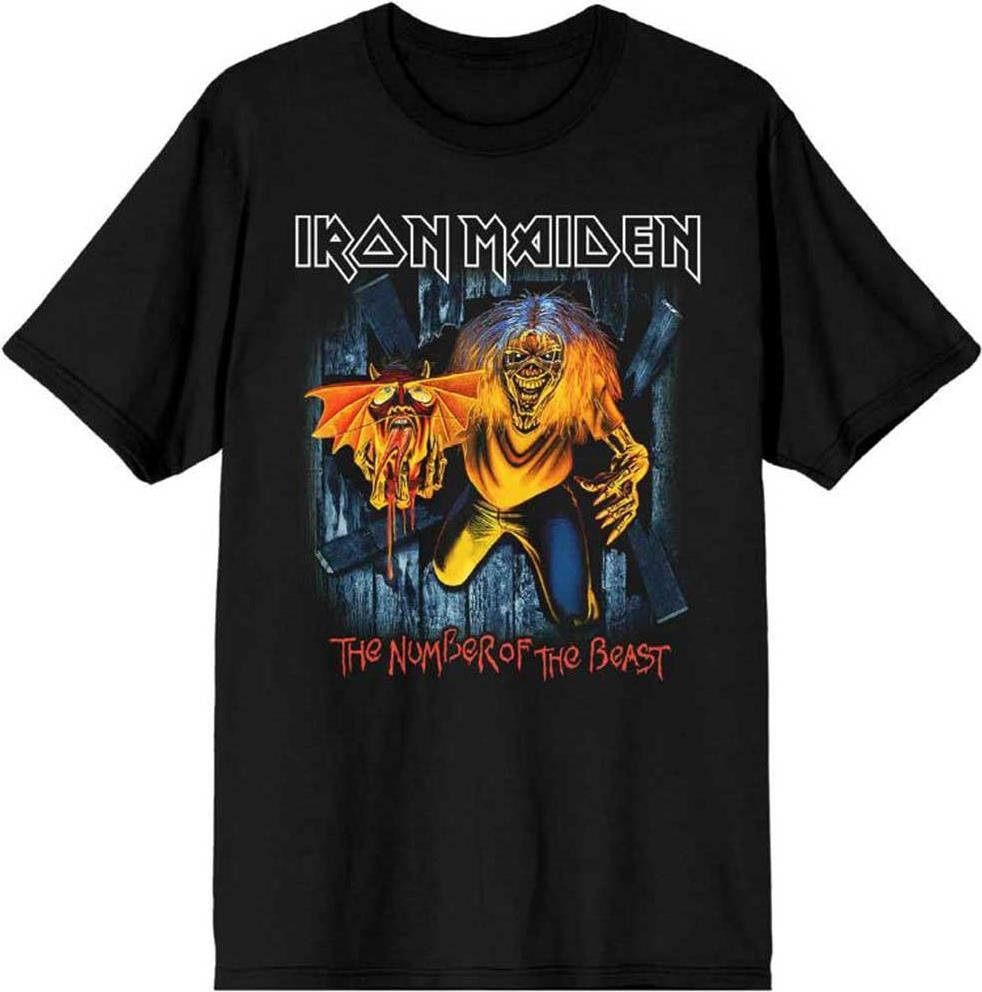 Iron Maiden: Rock Off - Number Of The Beast Eddie Panel Burst (T-Shirt Unisex Tg. XL)