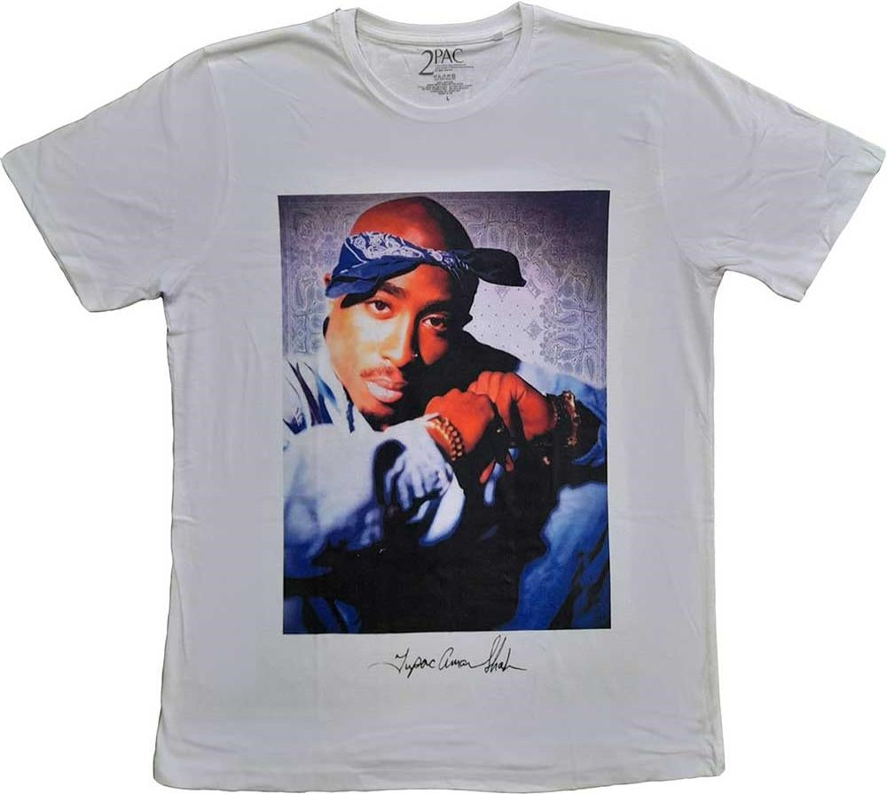 Tupac: Blue Bandana (T-Shirt Unisex Tg. XL)