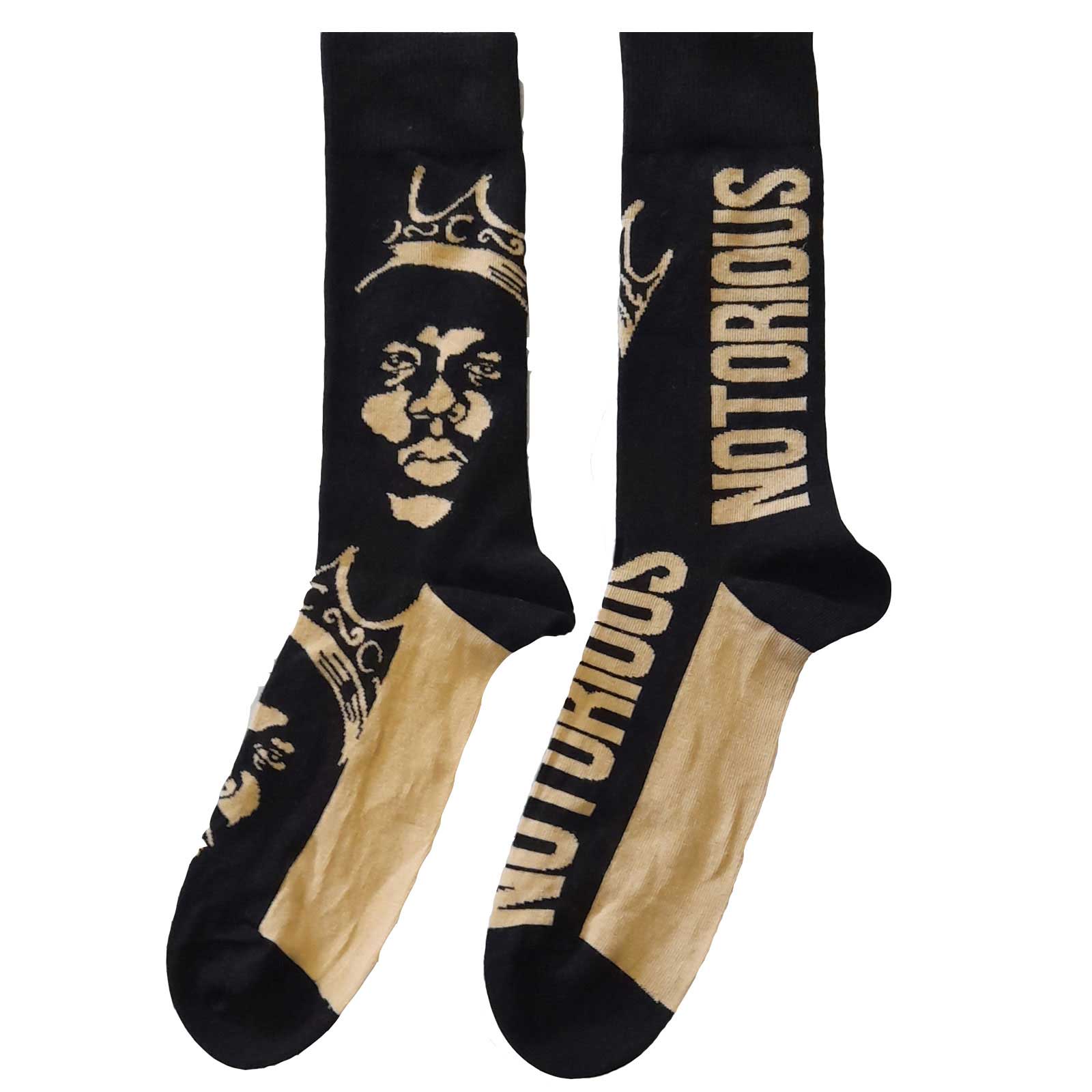Biggie Smalls: Gold Crown Unisex Ankle Socks (Calzini Uk Size 7 - 11)