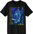 Iron Maiden: Rock Off - Fear Of The Dark Blue Tone Eddie Vertical Logo (T-Shirt Unisex Tg. M)