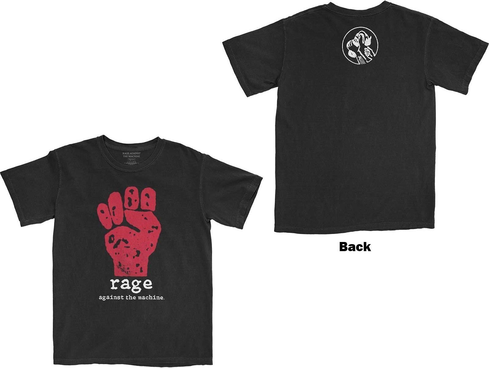 Rage Against The Machine: Red Fist (Back Print) (T-Shirt Unisex Tg. M)