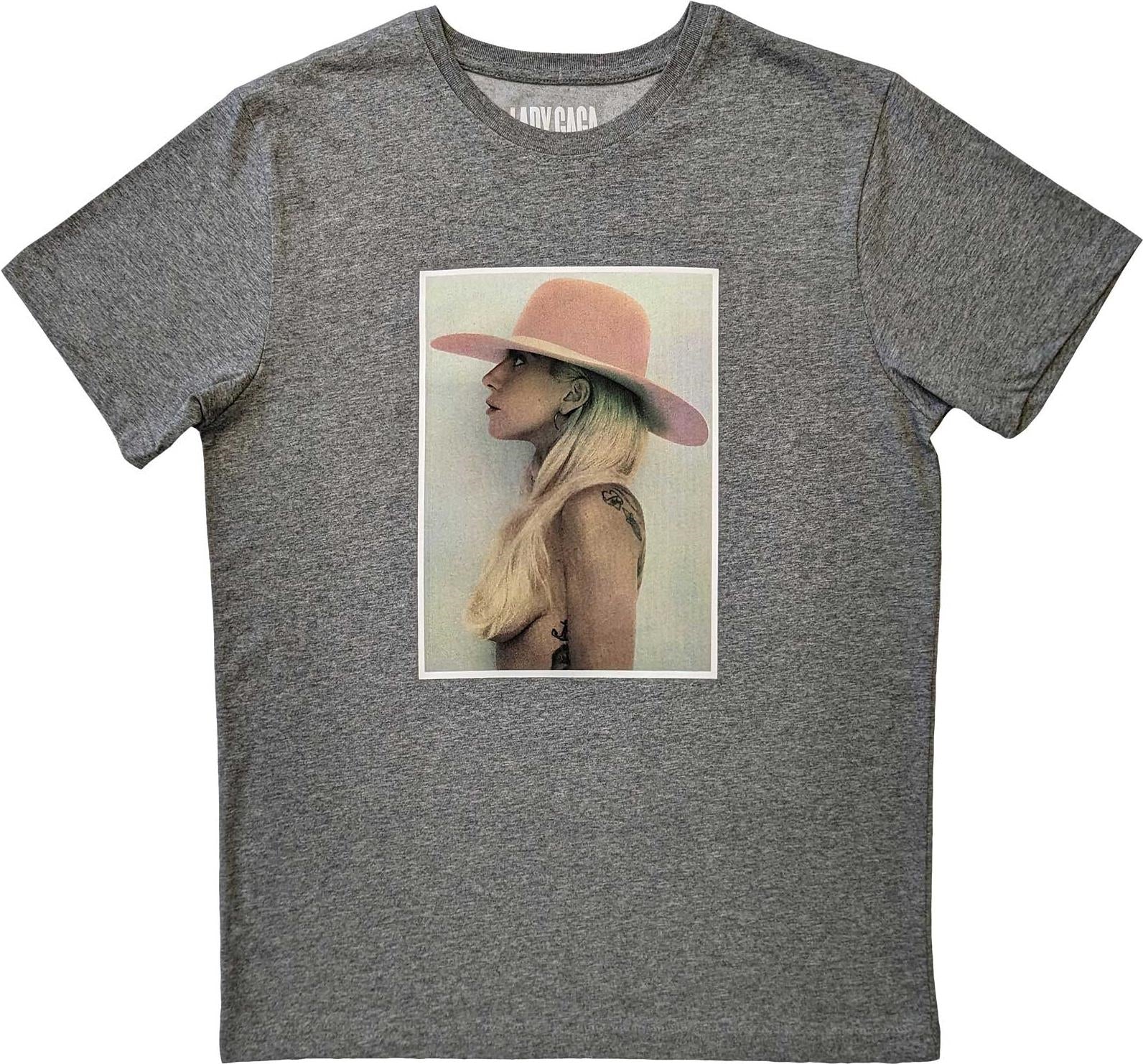 Lady Gaga: Pink Hat - Gray (T-Shirt Unisex Tg. 2XL)