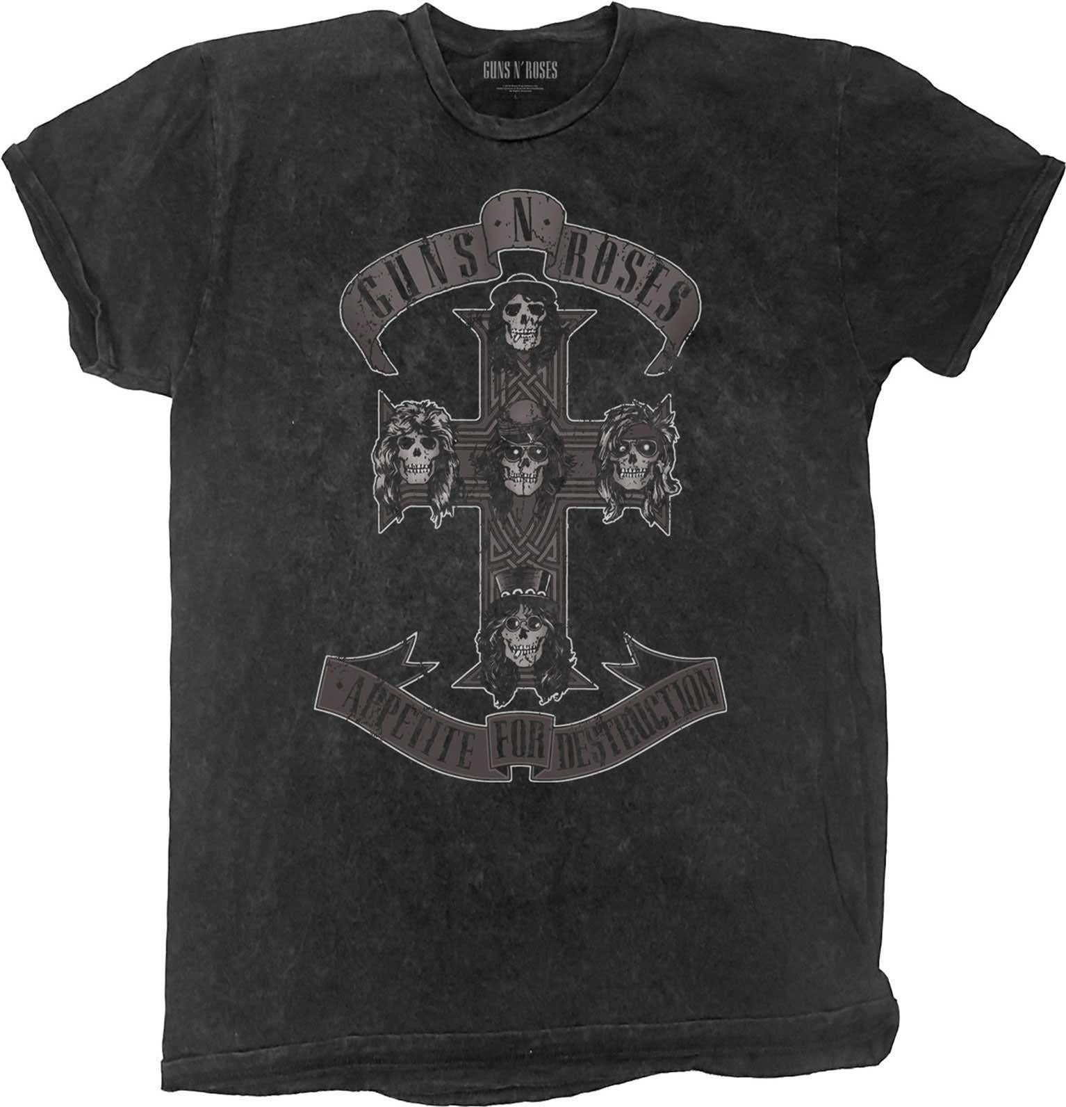 Guns N' Roses: Rock Off - Monochrome Cross Wash Collection Black (T-Shirt Bambino Tg. 1-2 Anni)