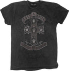 Guns N' Roses: Rock Off - Monochrome Cross Wash Collection Black (T-Shirt Bambino Tg. 1-2 Anni)