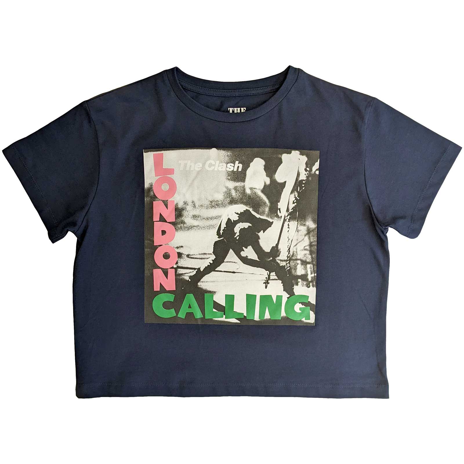Clash (The): Rock Off - London Calling Blue (Crop Top Donna Tg. S)
