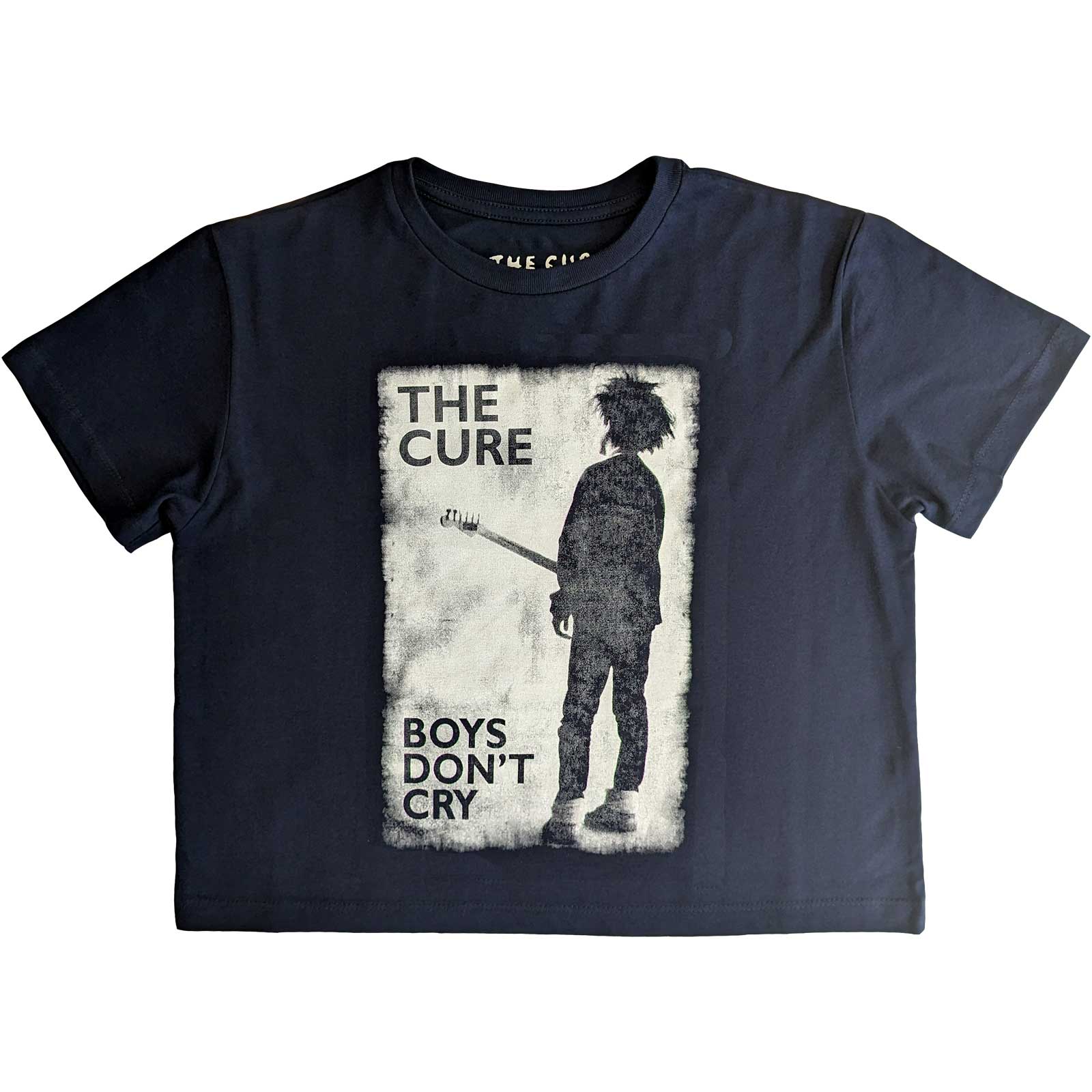Cure (The): Rock Off - Boys Don't Cry B&W Blue (Crop Top Donna Tg. M)