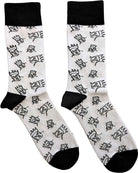Biggie: Hand-Drawn - White (Socks / Calzini Alti Unisex Tg. 40-43)