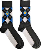Madness: Rock Off - Crown & M Blue Diamond (Socks / Calzini Alti Unisex Tg. 40-43)
