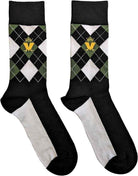 Madness: Rock Off - Crown & M Green Diamond (Socks / Calzini Alti Unisex Tg. 40-43)