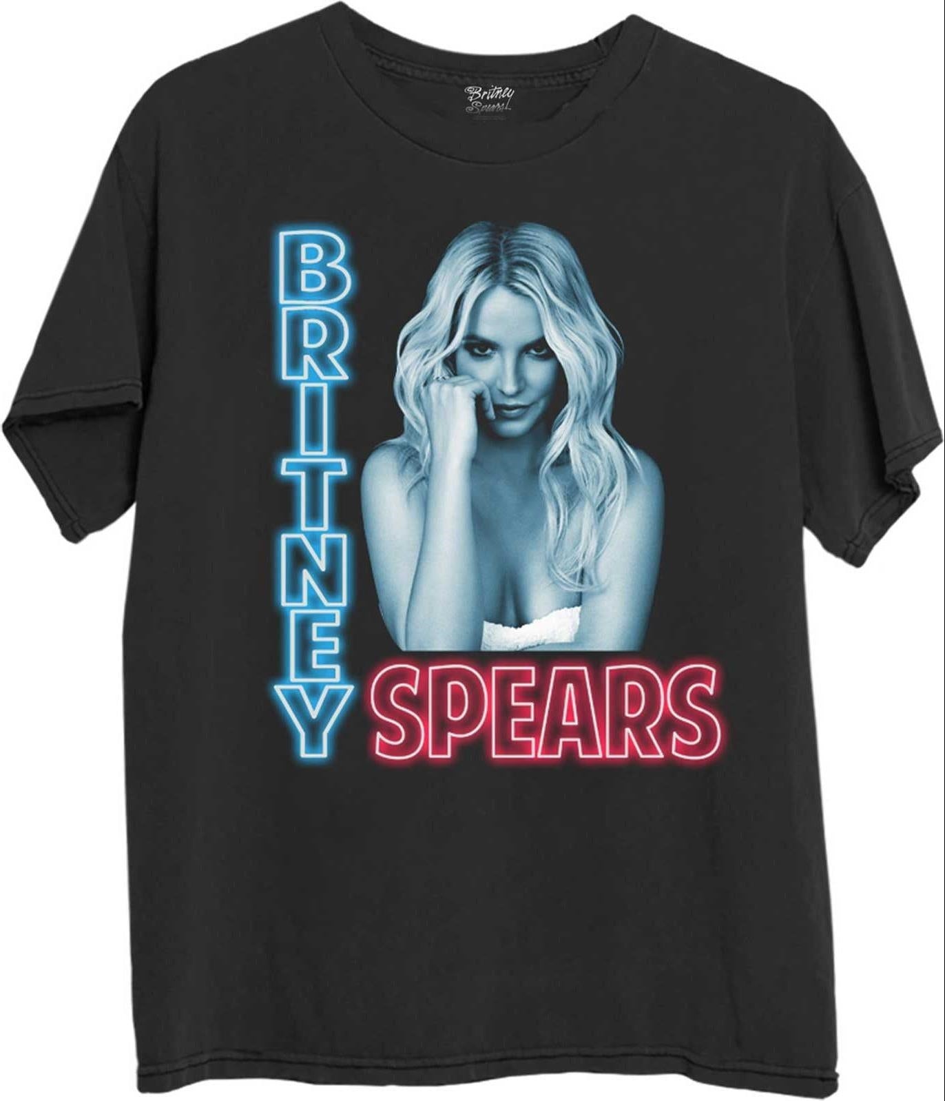 Britney Spears: Rock Off - Neon Light (T-Shirt Unisex Tg. L)