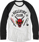 Stranger Things: Hellfire Club Crest White (Baseball Shirt Unisex Tg. L)