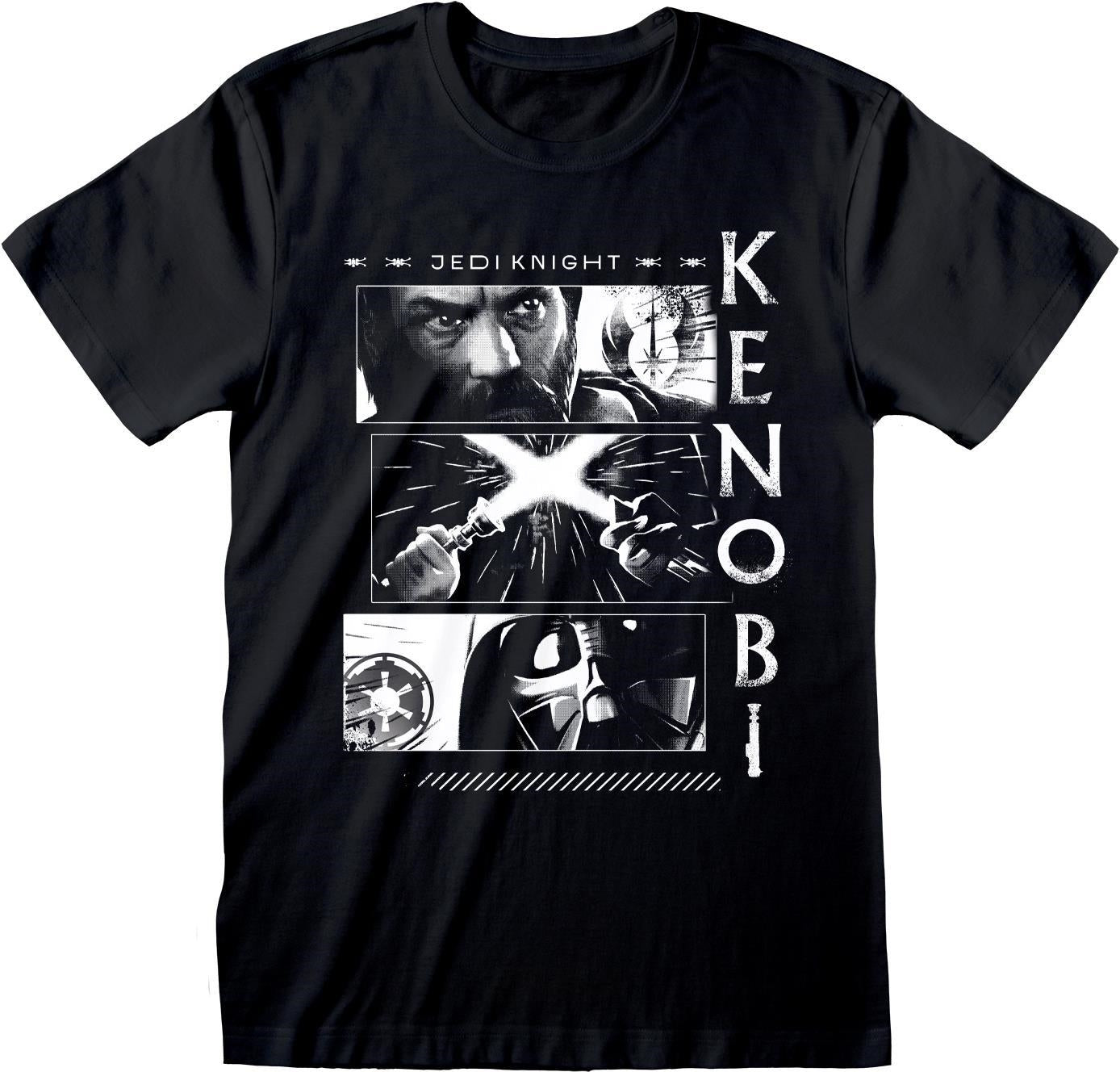 Star Wars: Obi Wan: Kenobi vs. Vader Black (T-Shirt Unisex Tg. M)