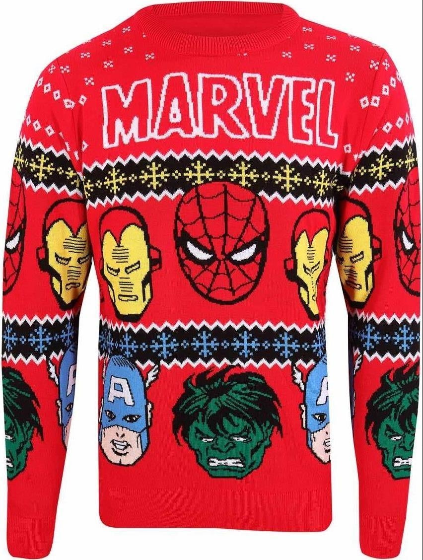 Marvel: Faces (Maglione Unisex Tg. S)