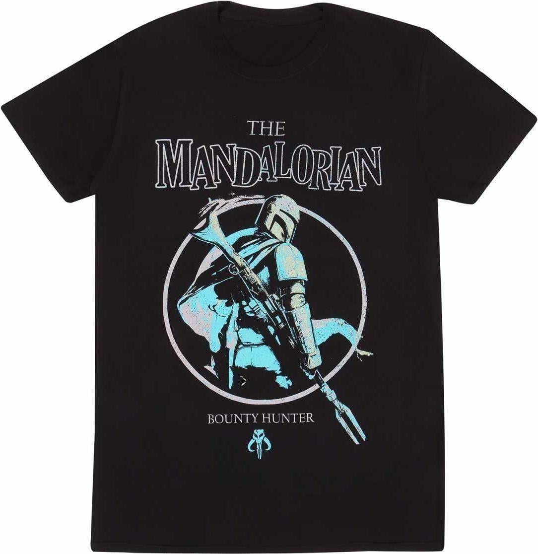 Star Wars: The Mandalorian - Grunge Poster - Black (T-Shirt Unisex Tg. 2XL)