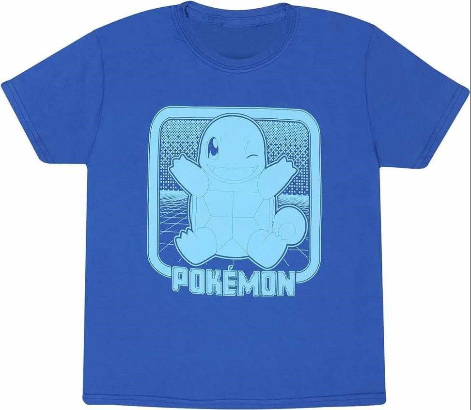 Pokemon: Squirtle Retro Arcade - Blue (T-Shirt Bambino Tg. 12-13 Anni)