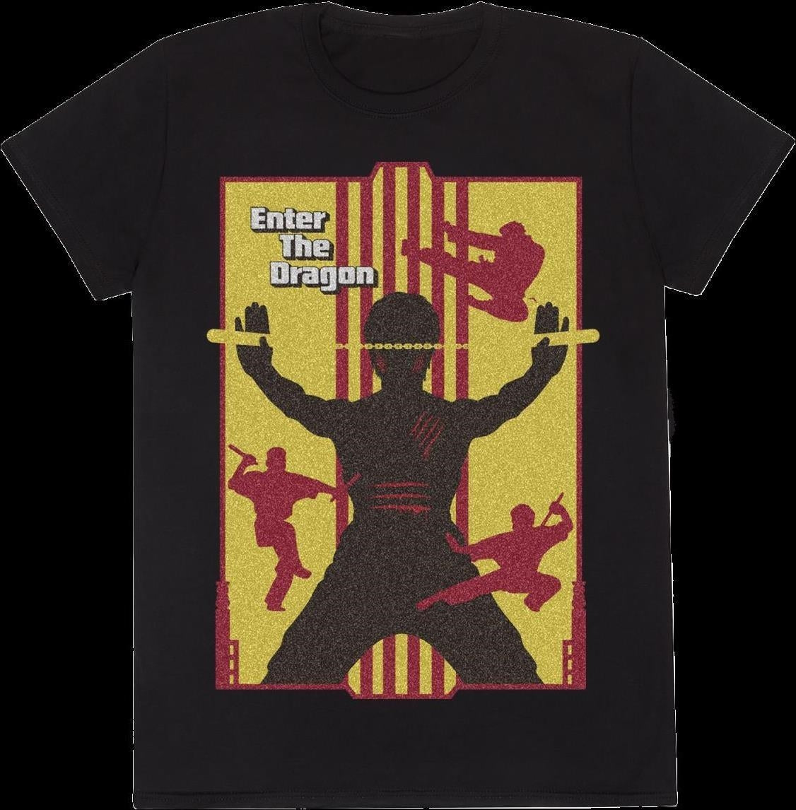 Bruce Lee: Warner Bros 100 - Enter The Dragon - Black (T-Shirt Unisex Tg. M)