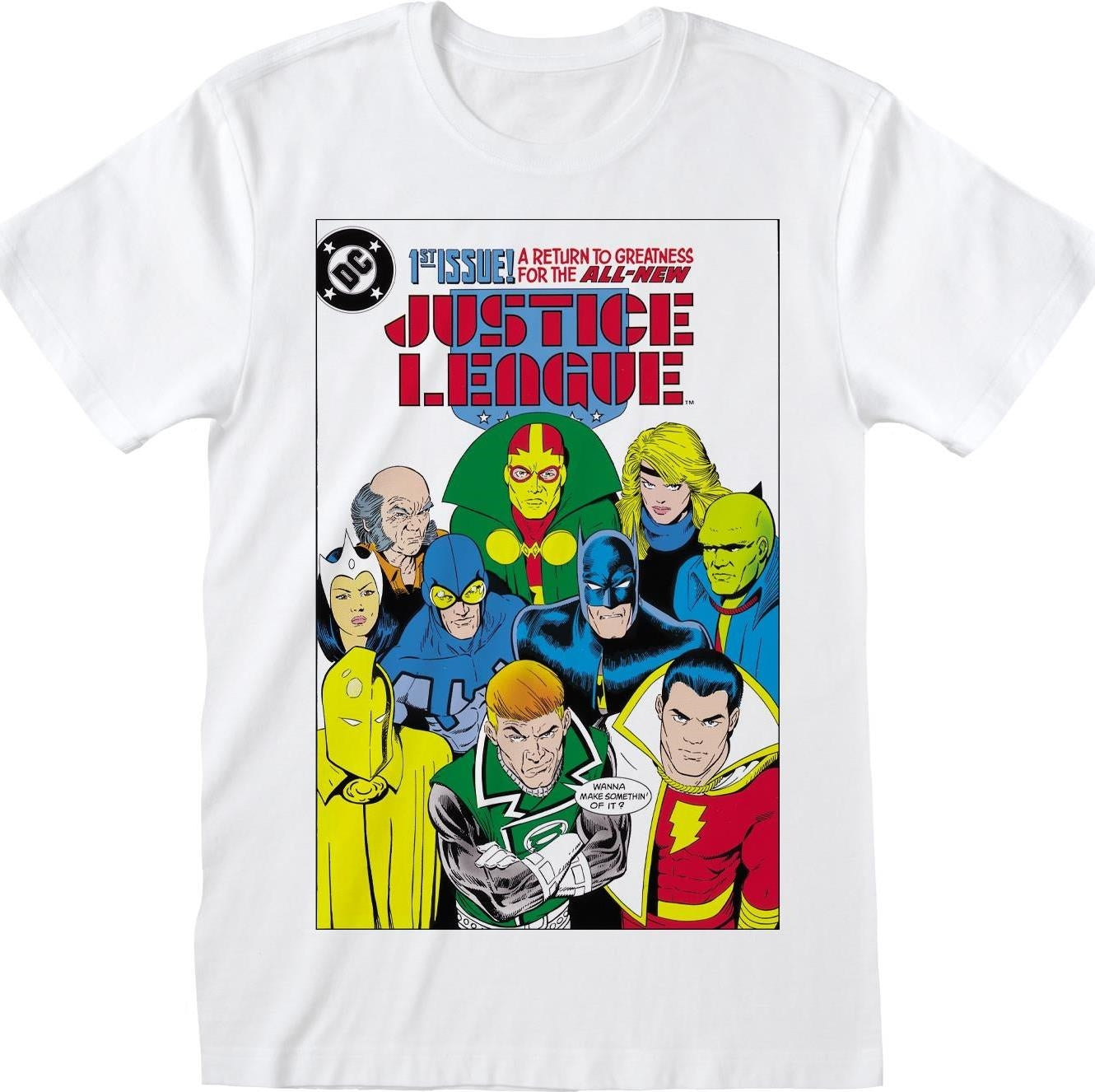 Dc Comics: Justice League - Comic Cover (T-Shirt Unisex Tg. L)