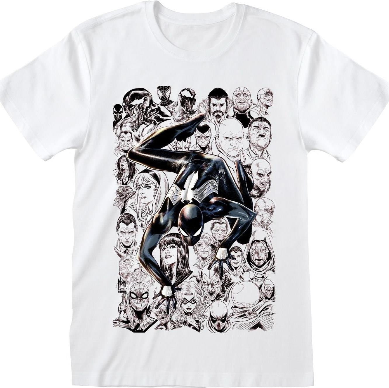 Marvel: Black Suit Spider (T-Shirt Unisex Tg. M)